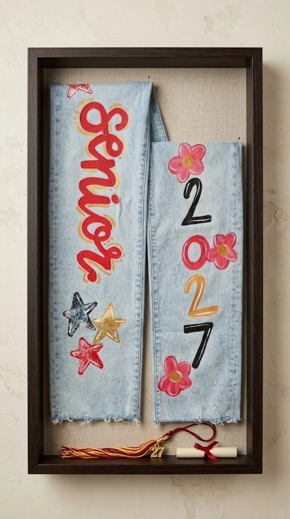 senior jeans painted ideas Senior Jeans Care Wash Keepsake Preservation Guide