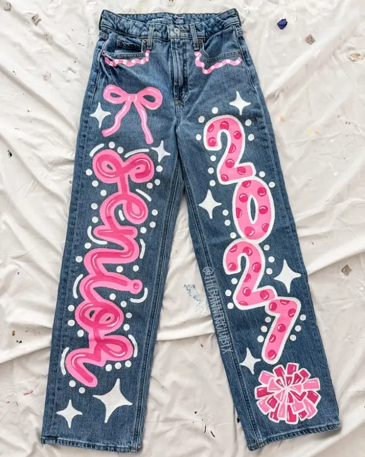 Senior Jeans Painted Ideas Class of 2027